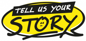 tell us your story logo